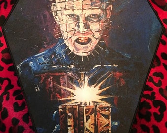 Hellraiser Pinhead Coffin Shaped Back Patch