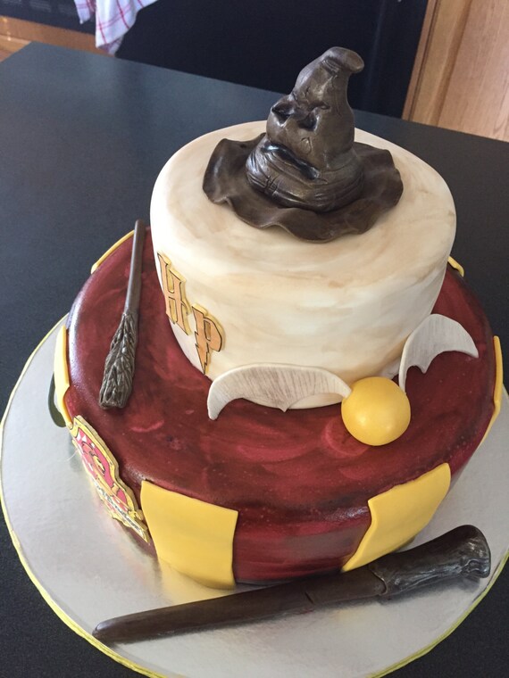 Sorting Hat Harry Potter Cake Topper Etsy