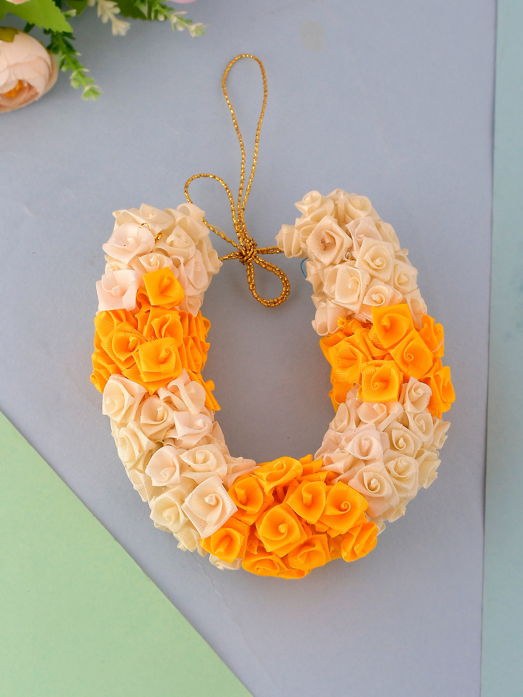 Women Yellow & White Embellished Mogra Veni Hair Accessory - Etsy Australia Women Yellow & White Embellished Mogra Veni Hair Accessory - Etsy Australia
