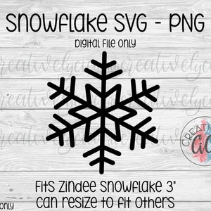 Snowflake SVG, Snow PNG, Zindee Cut File, Cricut Designs, Silhouette Svg, Zindee Keychain File, Digital Download, Winter SVG, Winter Png