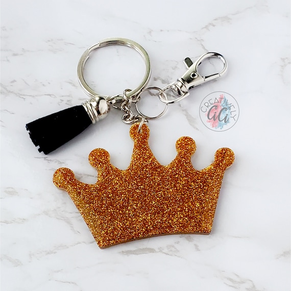 Black Glitter Keychain Wristlet for Women, Wristlet Keychain for Women