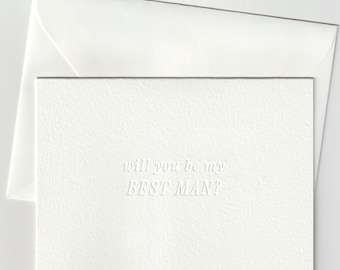 Best Man Proposal Card with Envelope