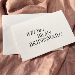 Bridesmaid proposal card wedding card luxury envelope - bridal party, wedding party for bride to be