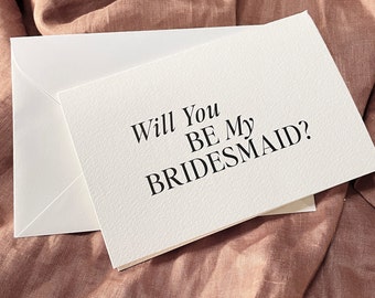 Bridesmaid proposal card wedding card luxury envelope - bridal party, wedding party for bride to be