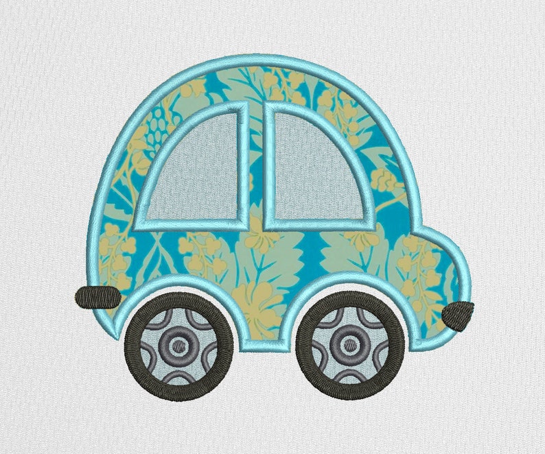 Car Applique Machine Embroidery Design Car Digitized Etsy