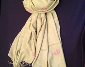 Paisley Shawl Australian Merino Wool and Silk Scarf