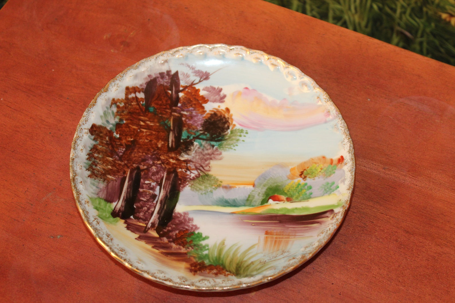 Ucagco Ceramics Japan collector's plate Japanese signed Etsy