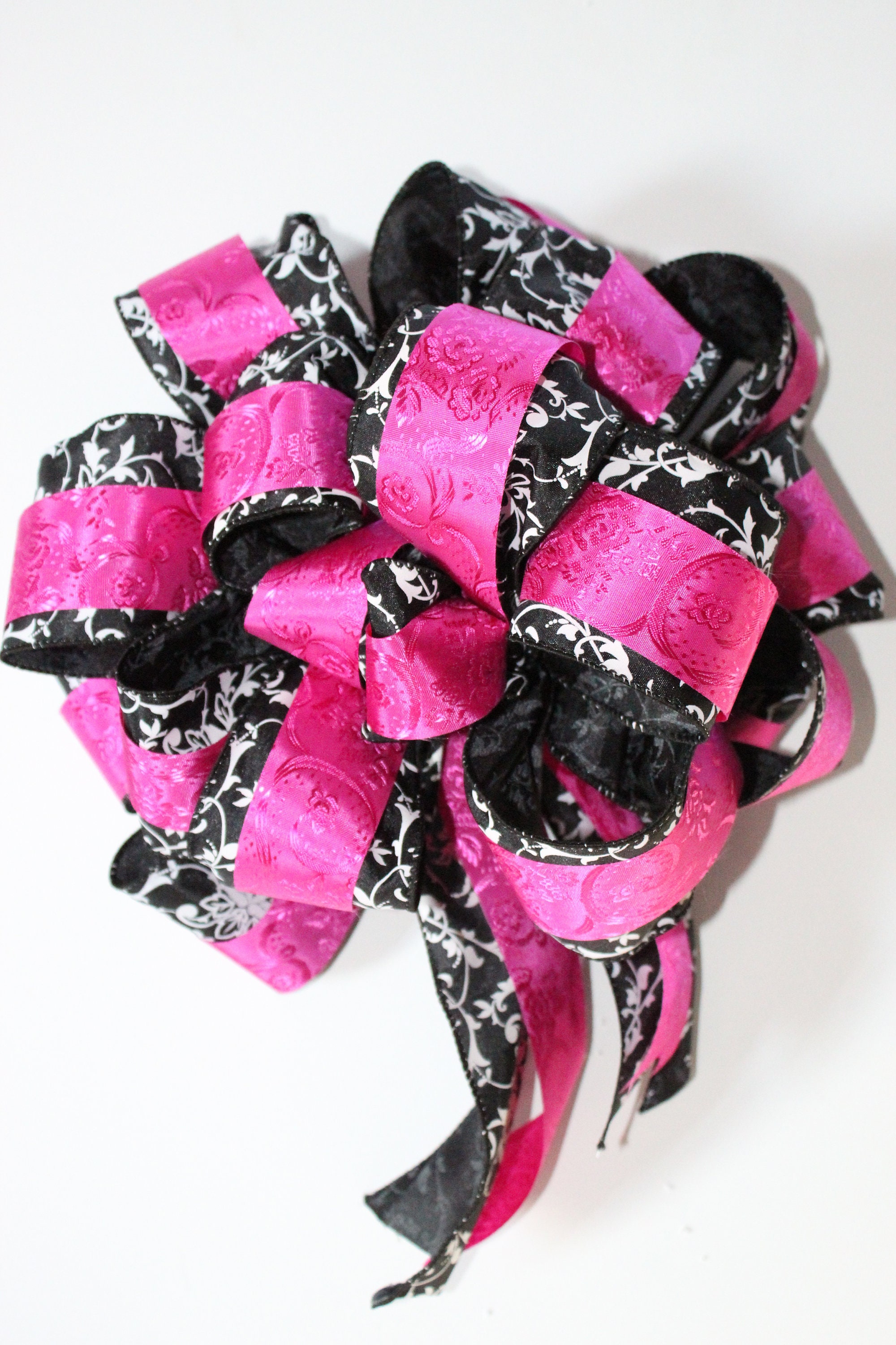Girl Power Decor Pink Black and White Bow Elegant Craft Etsy