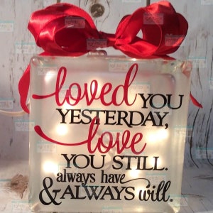 Loved you yesterday love you still always have & always will wedding gift for wife anniversary gift sweetheart unique lover Home decor image 1