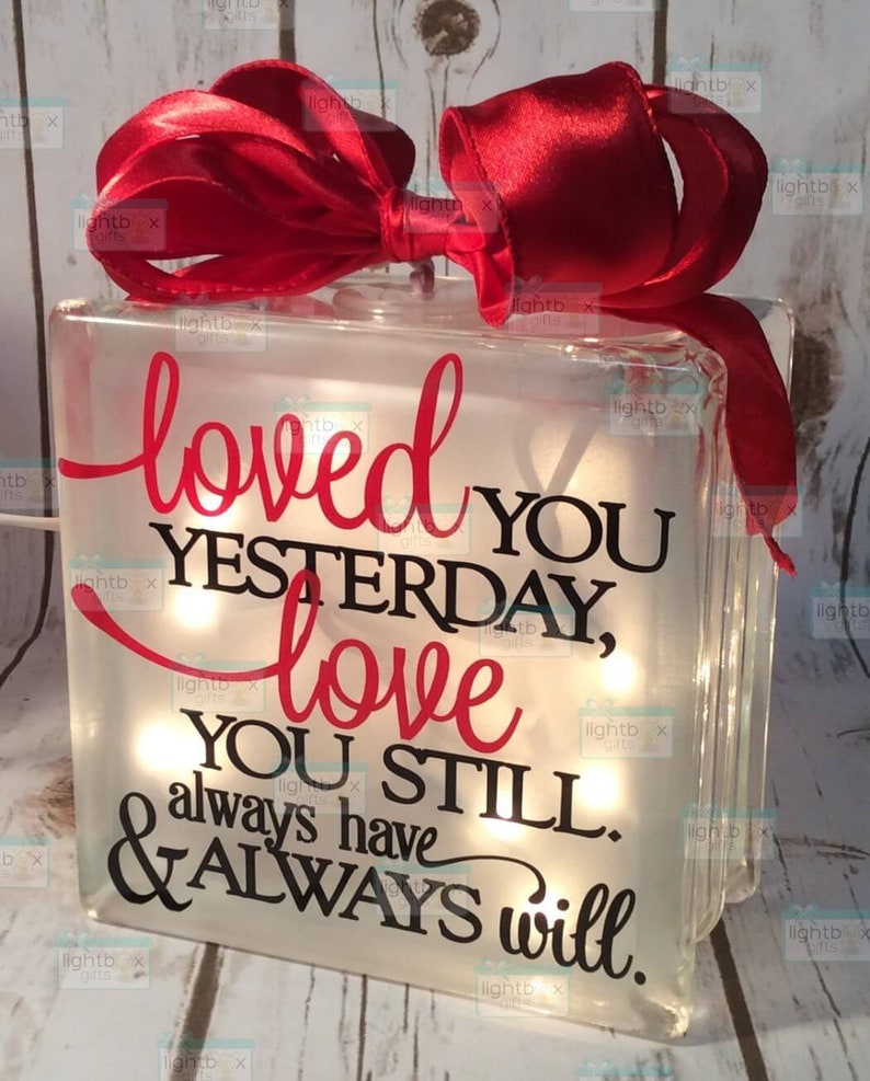 Loved you yesterday love you still always have & always will wedding gift for wife anniversary gift sweetheart unique lover Home decor image 2