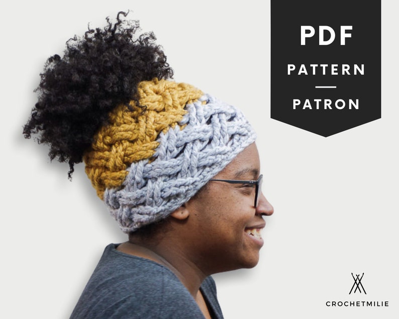 Crochet Hat Pattern Messy Bun Crochet 