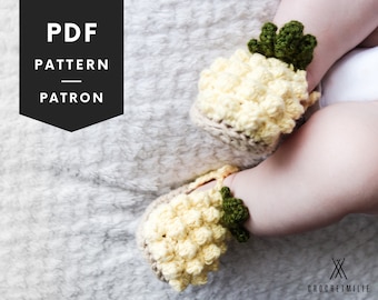 Häkelanleitung für Ananas Baby Booties (PDF Download)