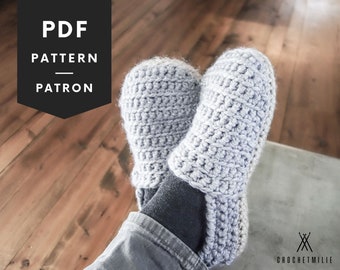 CROCHET slippers PATTERN | Comfy slippers for men and women | fast and easy crochet pattern | PDF modern crochet pattern | home shoes