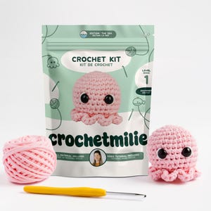 Crochet Kit For Beginners - Learn How To Crochet an Octopus