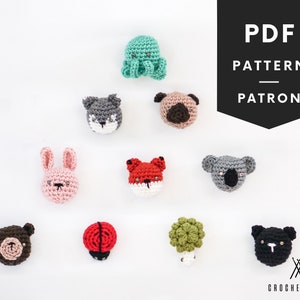 Mini Animals, Crochet Patterns, PDF Tutorial, Bundle Of 10 Patterns, Keychains Patterns, Crochet Charms, Amigurumi Pattern, Easy Pattern
