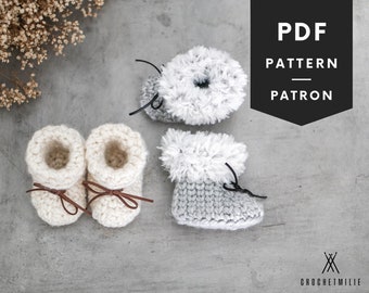 Crochet Baby Booties Pattern, Crochet Baby Shoes Pattern, Baby Boy Slippers, Baby Girl Slippers, Newborn Shoes, Warm Baby Booties, Pdf