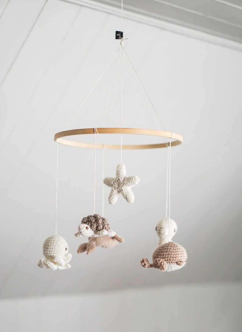 Mobile Pour Bebe Dormir Sous L Ocean Neutre Theme Etsy