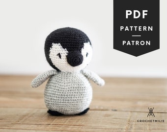 Patron Pingouin Au Crochet Le Pingouin Pdf En Francais Et Etsy Canada