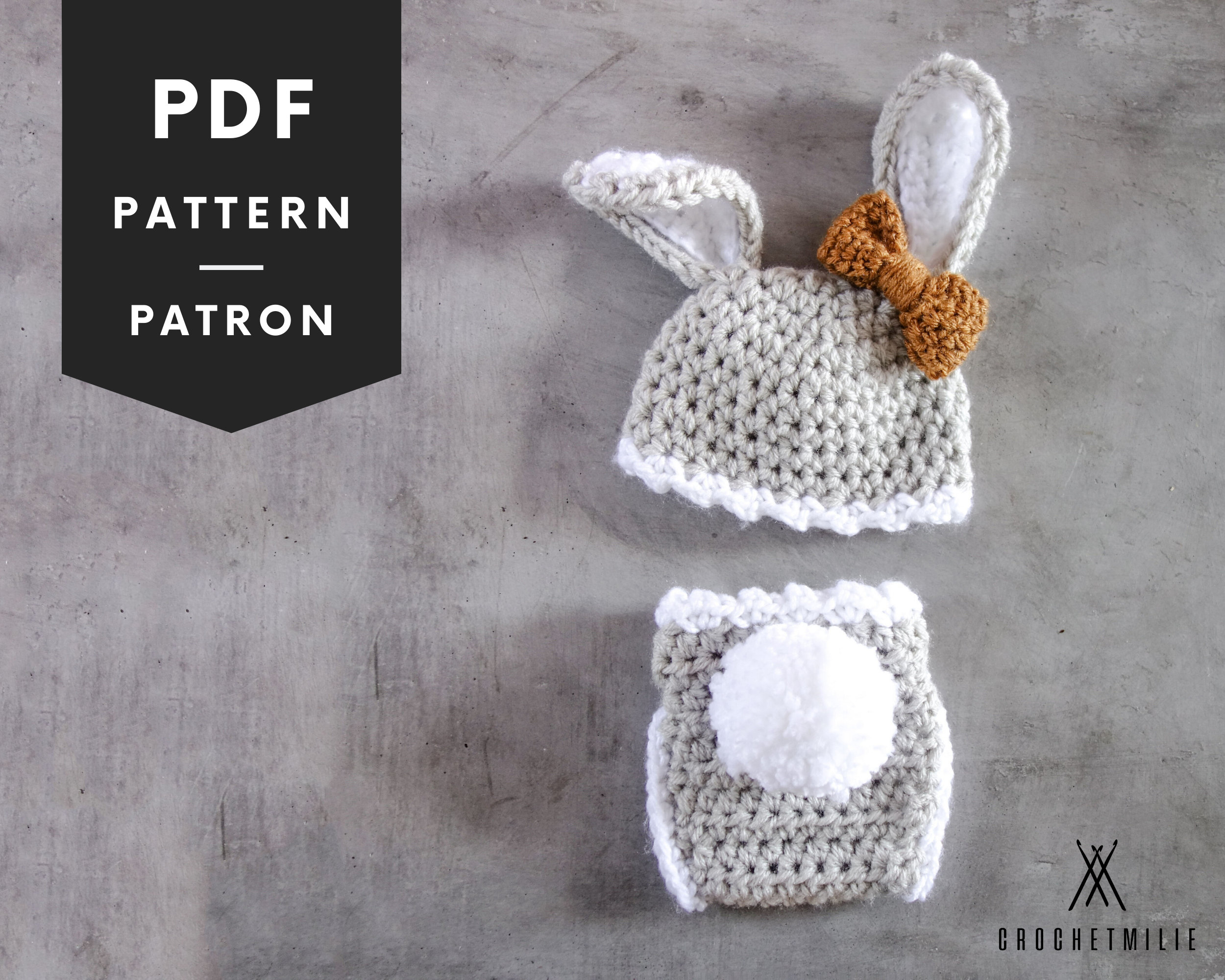 Crochet baby bunny outfit pattern free sale