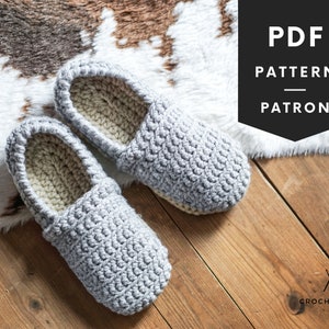 Crochet Pattern, PDF Pattern, Comfy Slippers Pattern, House Shoes, Pattern For Beginner, Adult Slippers, Shoes Pattern, Slippers Tutorial