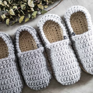 LES CONFOS Pantoufles pour hommes et femmes souliers de maison moderne en laine idée cadeau pour lui papa crochet tricot image 5