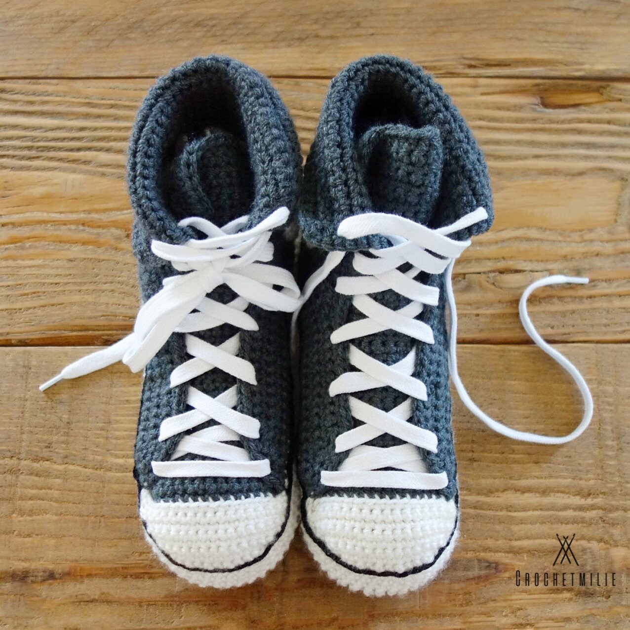 Crochet Slippers Crochet Pattern Crochet Converse Shoes Etsy