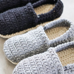 LES CONFOS Pantoufles pour hommes et femmes souliers de maison moderne en laine idée cadeau pour lui papa crochet tricot image 6