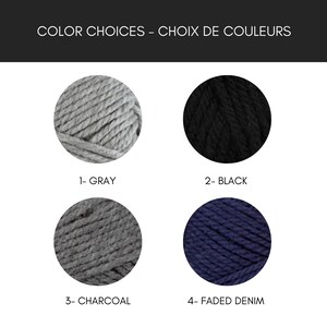 LES CONFOS Pantoufles pour hommes et femmes souliers de maison moderne en laine idée cadeau pour lui papa crochet tricot image 7