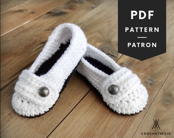 Crochet Slippers Pattern, Home Shoes Pattern, Women Slippers Pattern, Bridal Slippers, Wool Feet Warmer, Crochet Shoes, House Slippers Gift