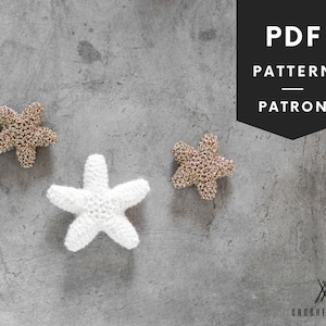 Schema all&#39;uncinetto stelle, mobile per neonati stelle amigurumi decorazione per cameretta, schema all&#39;uncinetto PDF