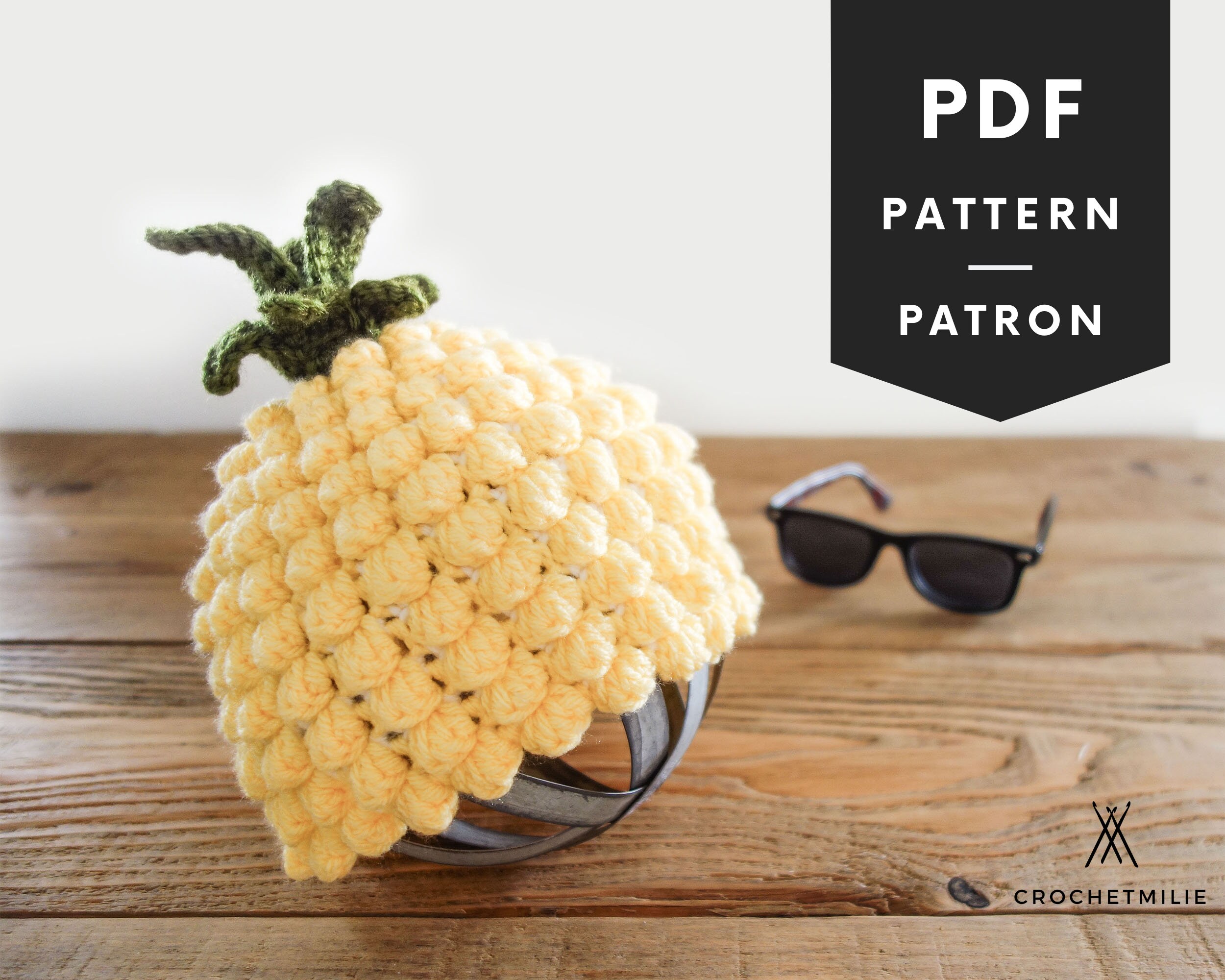 Crochet Pattern Pineapple Baby Hat Pdf Crochet Pattern Etsy 日本
