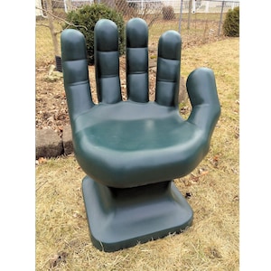 Dark Green RIGHT Hand Shaped Chair 32 Tall Adult Size 70's Retro EAMES  Icarly NEW 