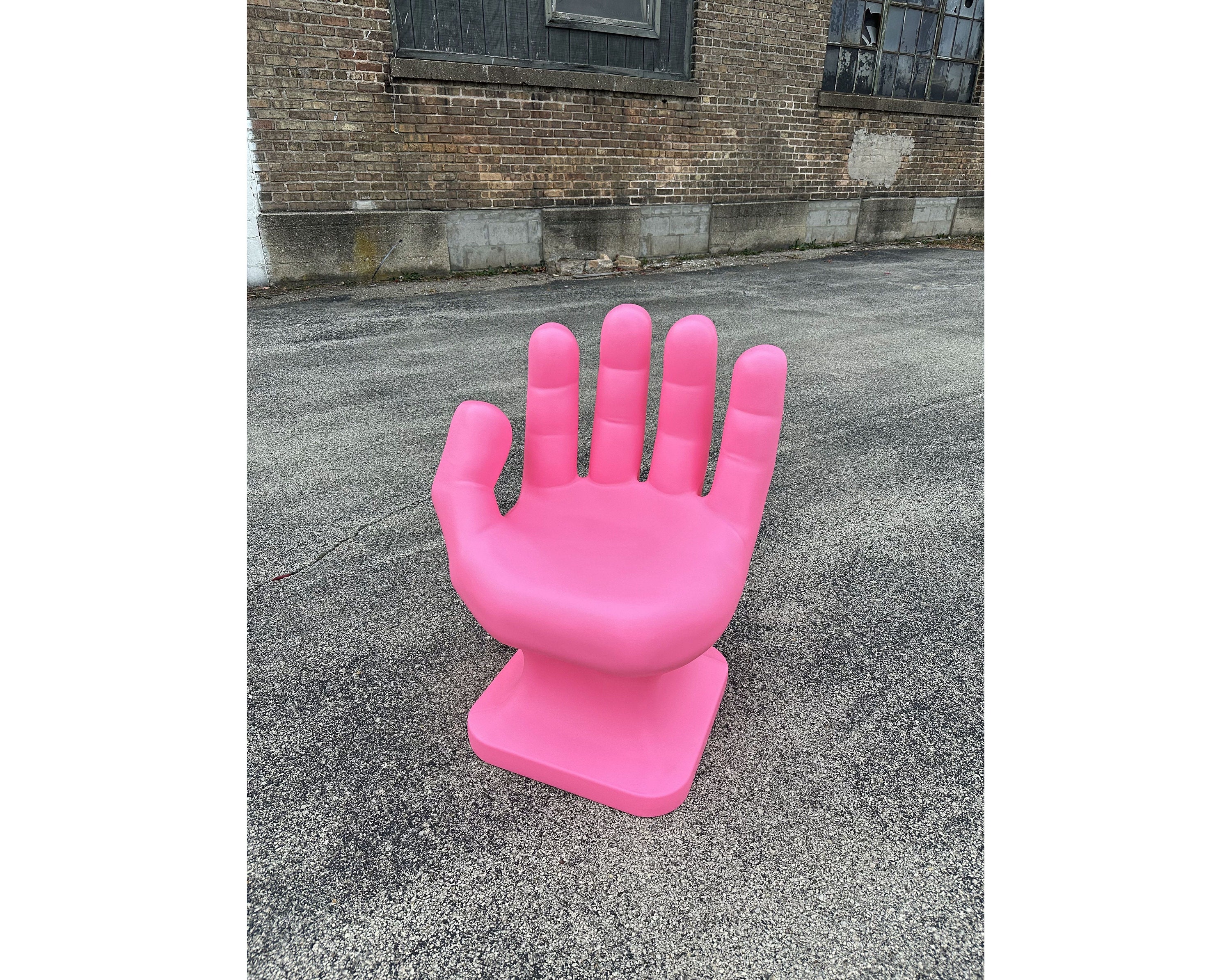 Pink hand chair sale