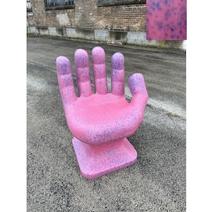 Pink Hand Chair With Fingers Neon Pink RIGHT Hand Shaped Chair 32