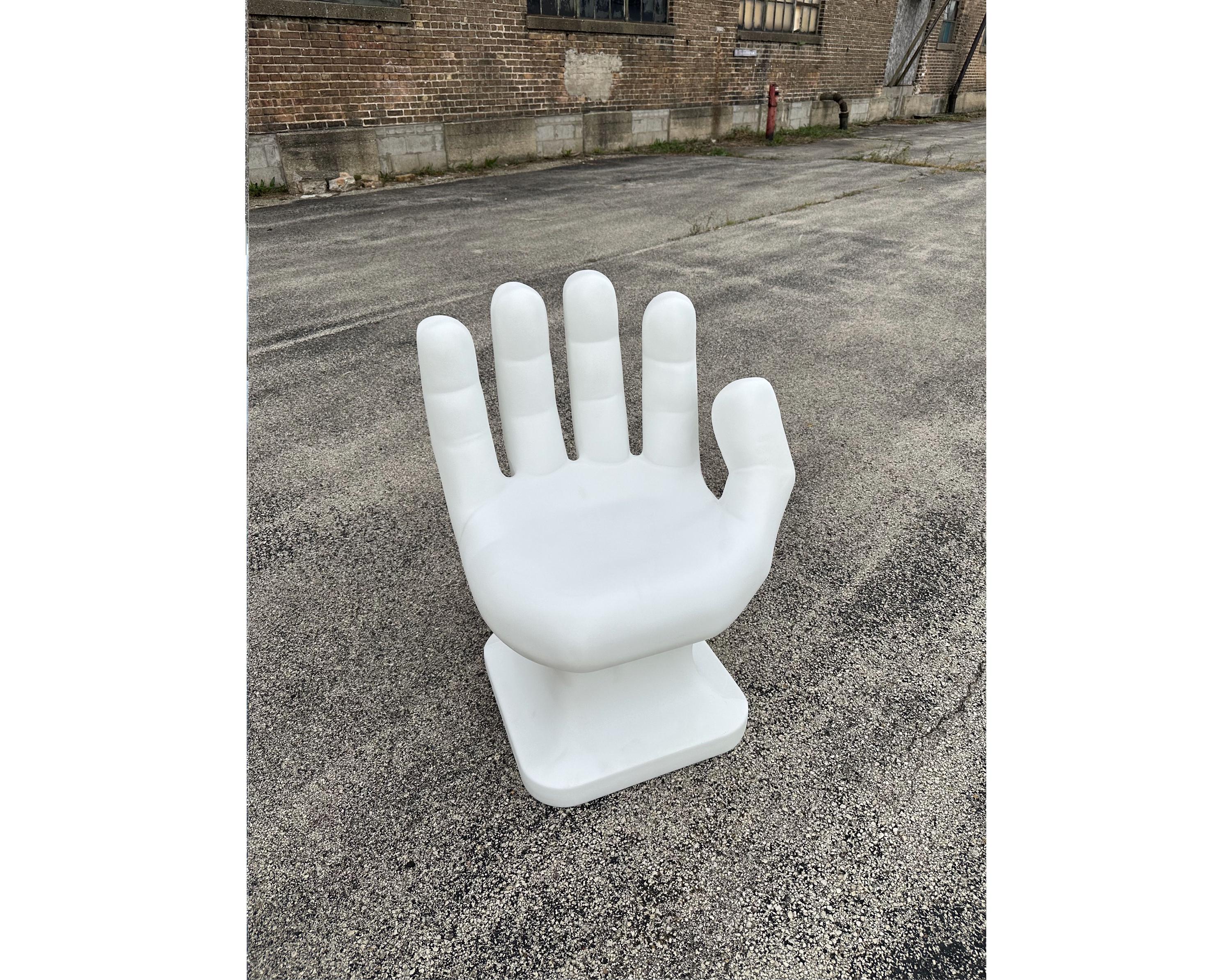 Plastic hand shaped chair new arrivals