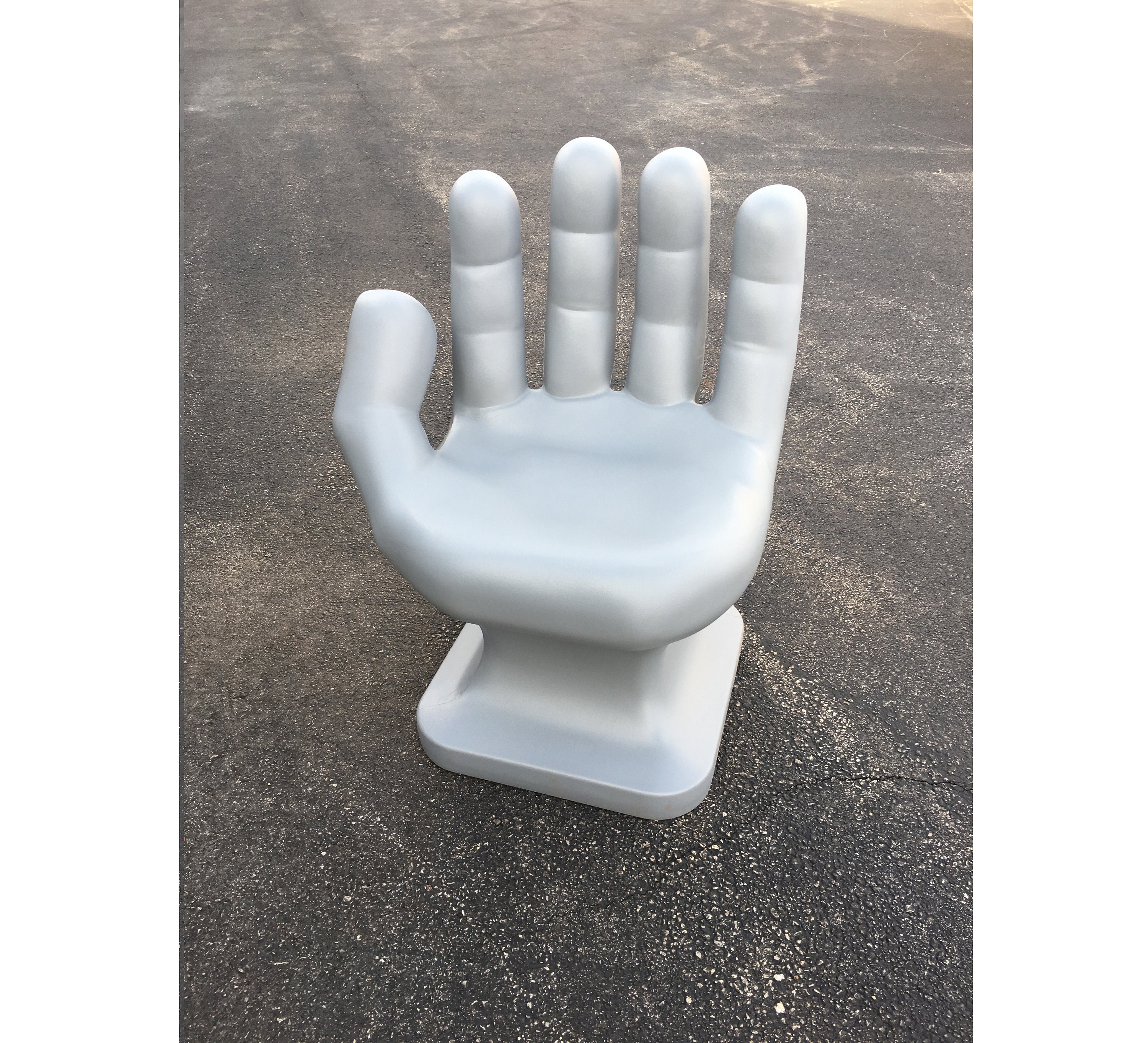 White hand cheap shaped chair