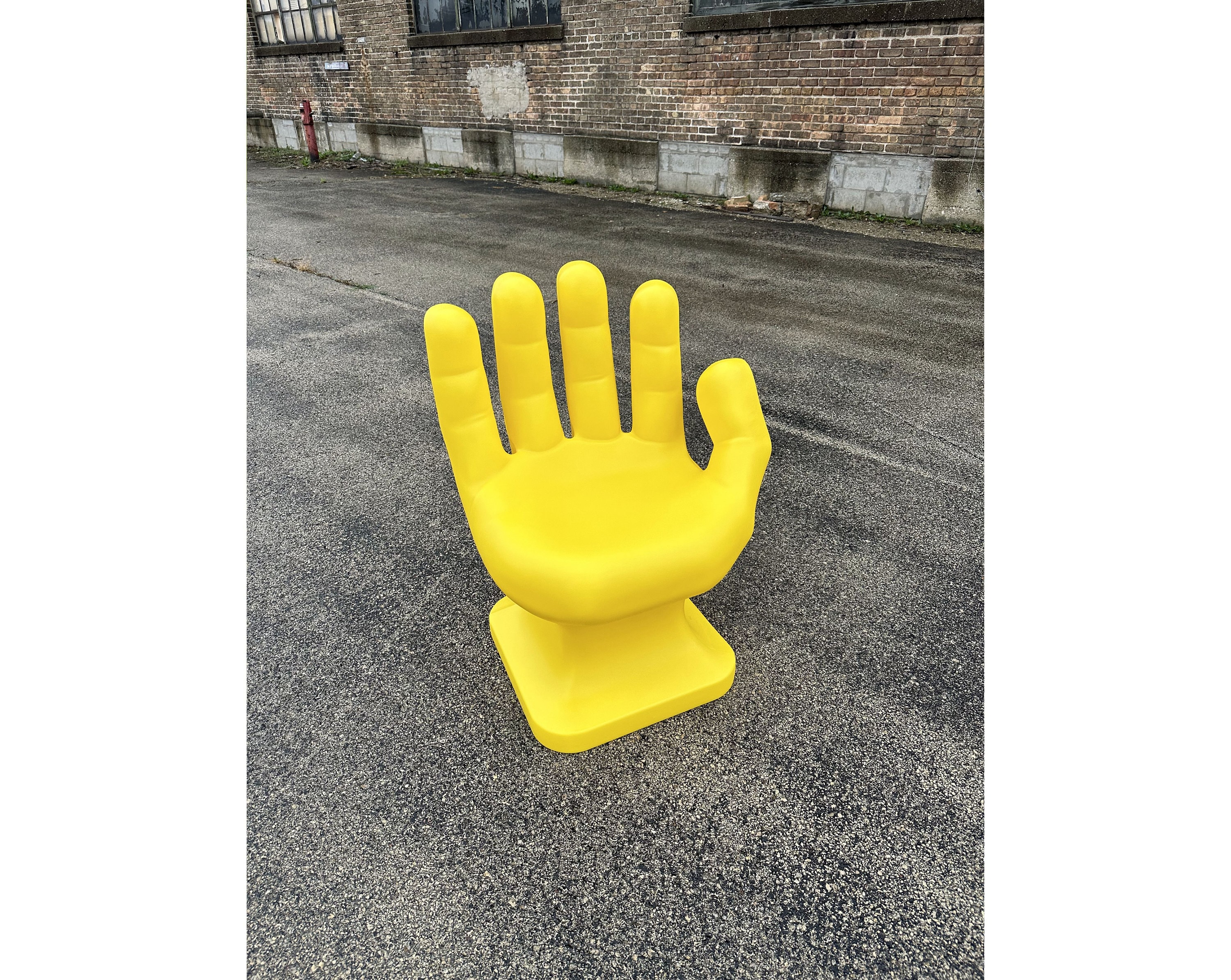 Yellow RIGHT Hand Shaped Chair 32 Tall Adult Size 70 s Retro EAMES Icarly NEW Etsy