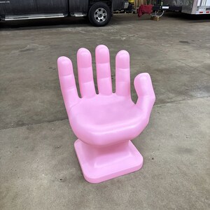Cotton Candy Pink RIGHT Hand Shaped Chair 32" tall adult size 70's Retro EAMES iCarly NEW d32-1