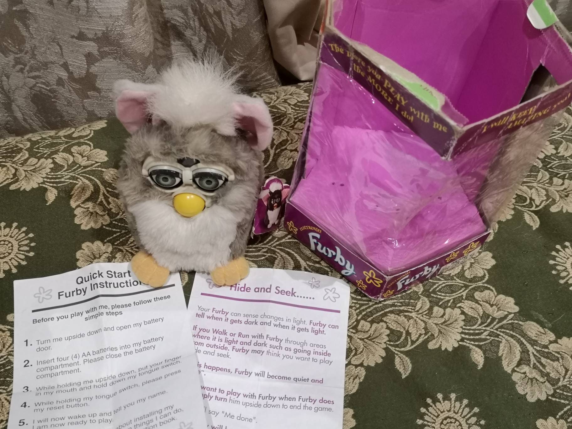 1998 First Generation Church Mouse Furby With Tags and Box. - Etsy