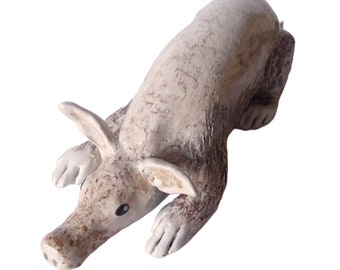 Aardvark Ceramic Ornament, Aardvark Sculpture