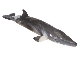 Whale Ceramic Ornament, Whale Ceramic Sculpture, Minke Whale Sculpture