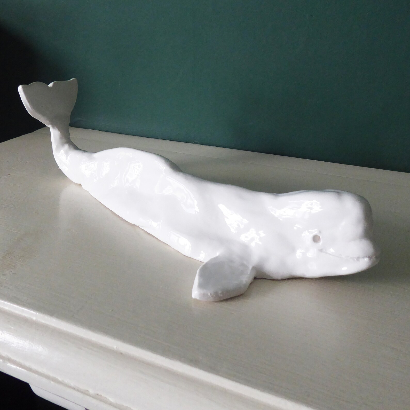 Beluga Whale Ceramic Sculpture Ceramic Whale Pottery Whale Etsy