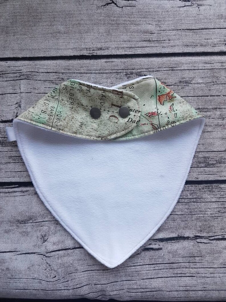 to the World Dribble Bib Gift, Cotton World Map Print With