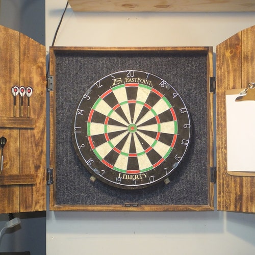 Dartboard Rustic Barn Style Darts Man Cave Etsy