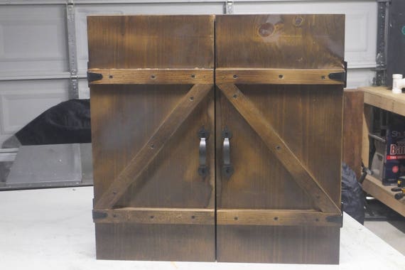 Dartboard Cabinet With Dartboard Rustic Cabinet Barn Style Etsy