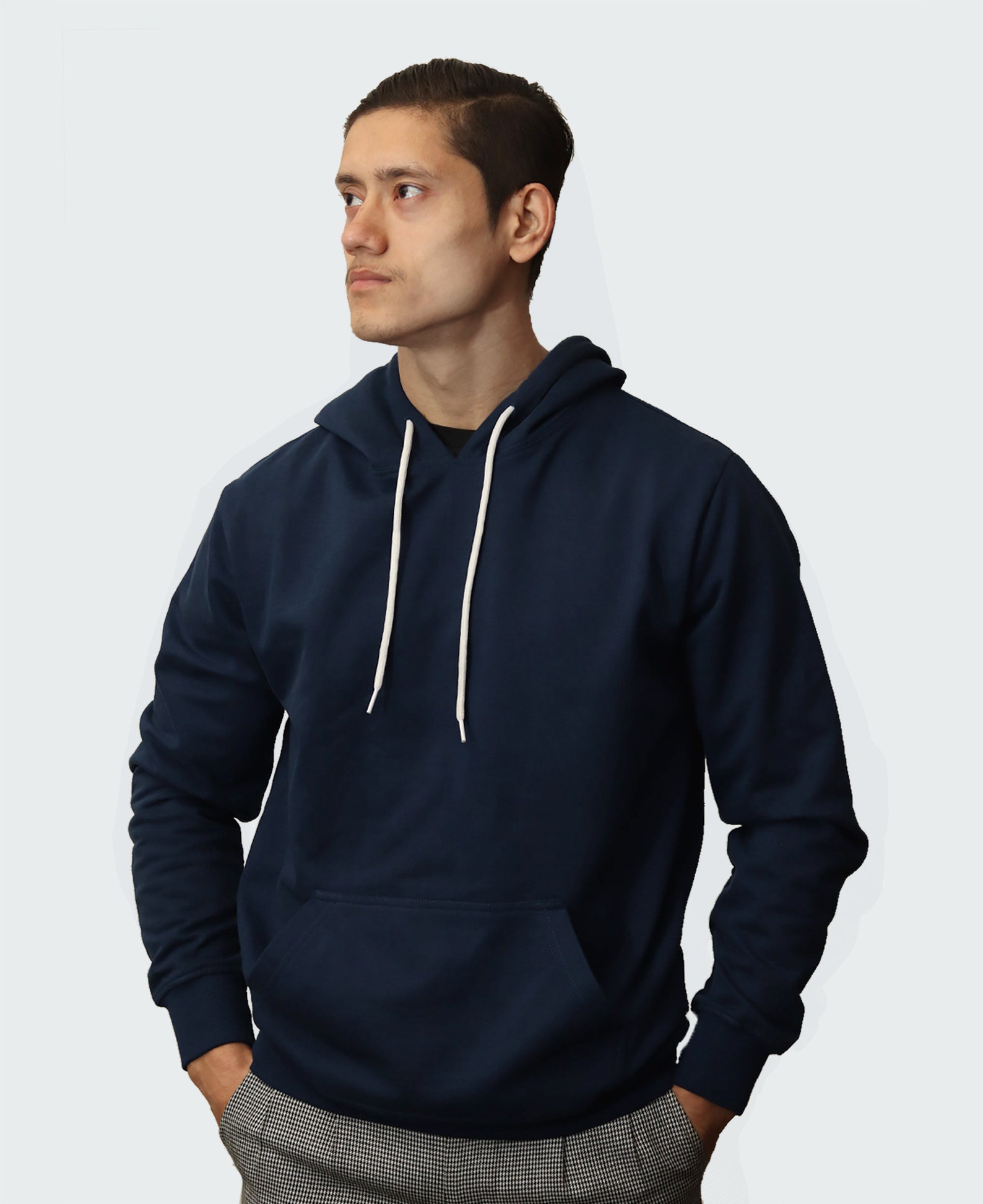 Plain blue hoodie Clearance