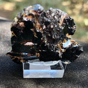 Gold Rutile in Hematite from Bahia Brazil