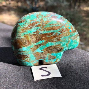 Hand Carved Turquoise in Matrix Bear Fetish