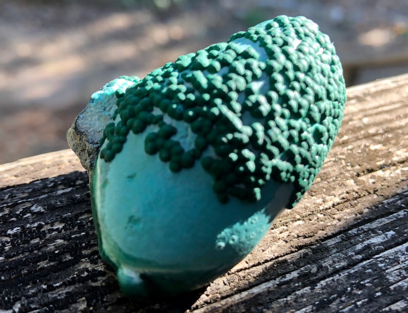 Malachite over Chrysocolla from Republic of the Congo