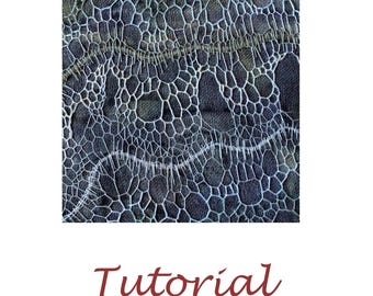 The blanket stitch in organic embroidery